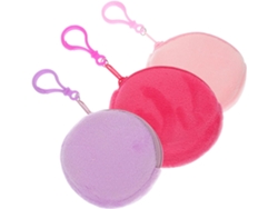 Estuche Redondo De 3 Piezas Para Auriculares Con Cremallera Y Monedero.