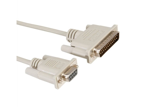 Cable ROLINE (DB9 y DB25 - 6m - Blanco)