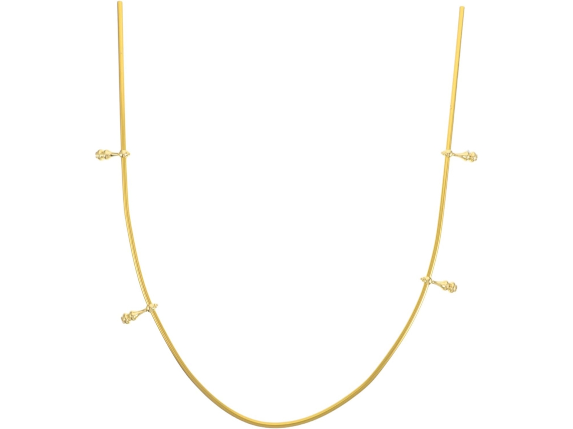 Conector Pasamanos Metal Forma Calabaza Dorado Muebles,