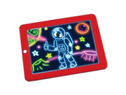 Dan26-tableta De Escritura Led Iluminada 3d Para Niños En Edad Preescolar Tablero De Dibujo Educativo Borrable Y Reutilizable