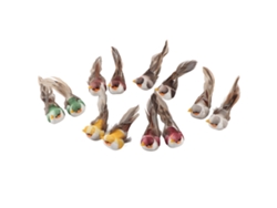 12 pájaros artificiales decorativos con pinza para decorar el hogar, el jardín y las plantas.