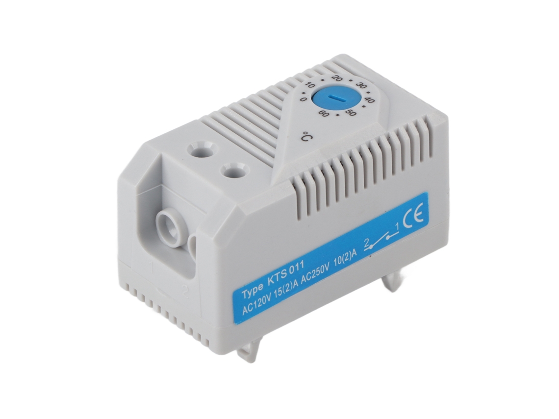 Termostato electromecánico Primerox, regulable de 0 a 60 °C, control de temperatura, botón azul.