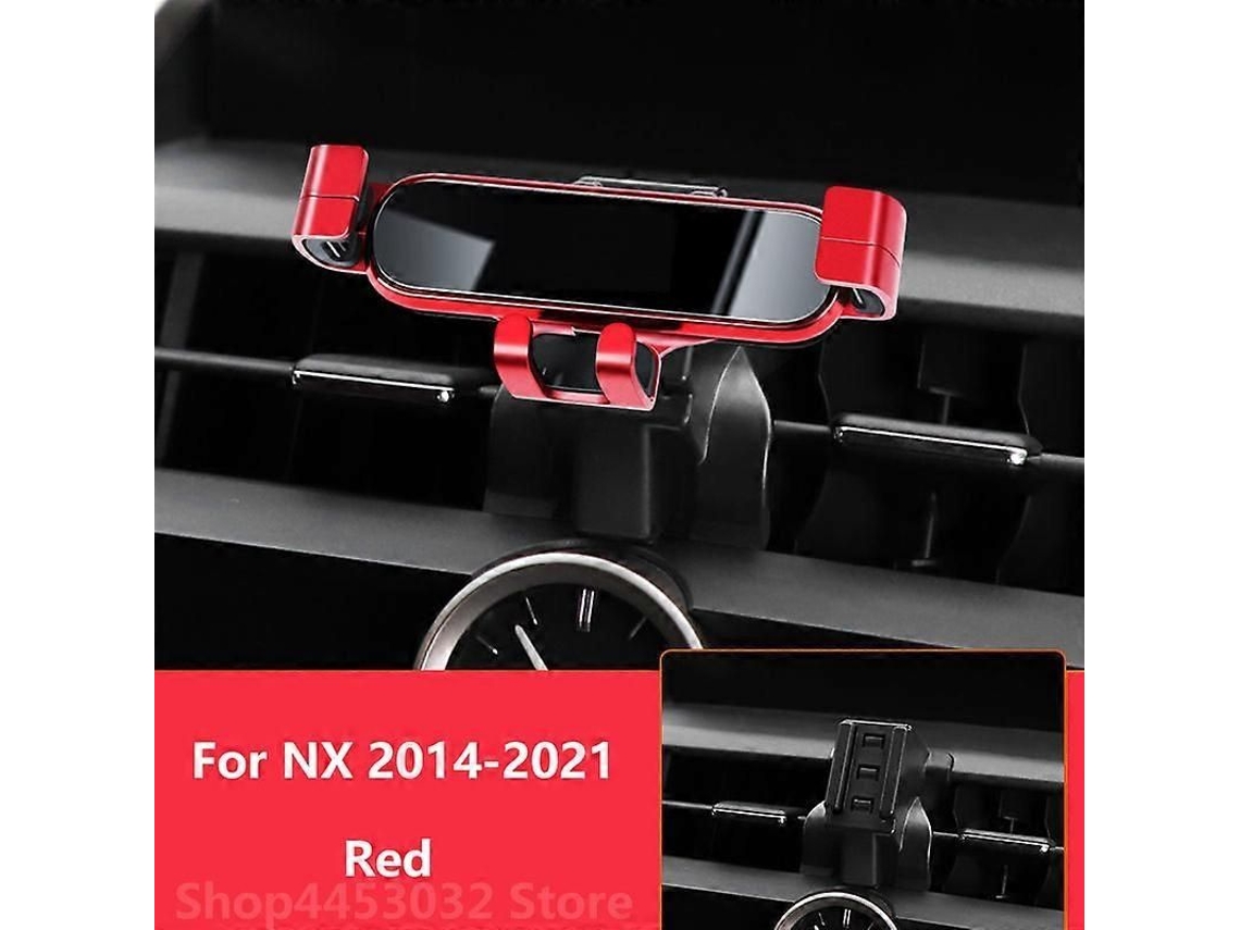 Soporte Para Teléfono Móvil 360° Rotación Para Lexus Nx 350 300 300h 200t 2014-2021 Rojo Red14-21