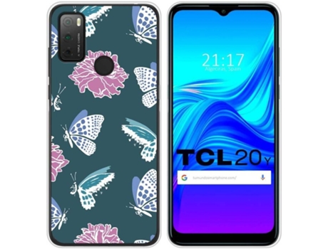 Carcasa TCL 20Y TUMUNDOSMARTPHONE Dibujos Transparente Flores 10 Multicolor