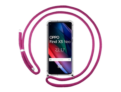 Carcasa Oppo Find X3 Neo 5G TUMUNDOSMARTPHONE Colgante Rosa