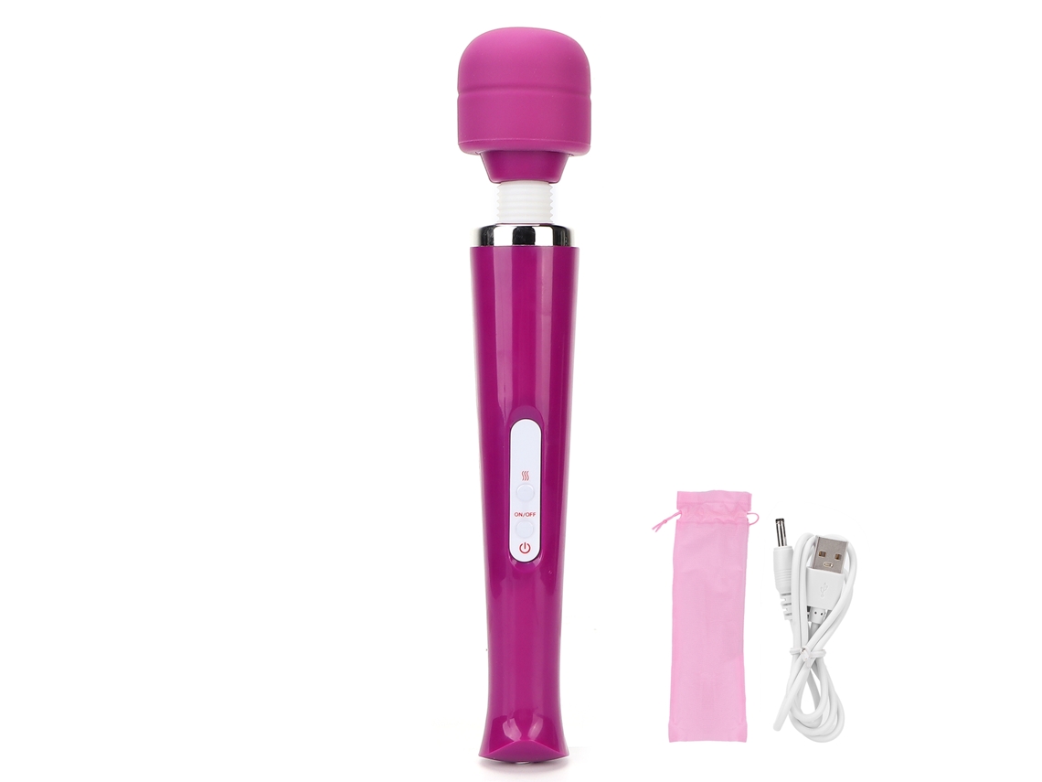 KOFIHETY Masajeador Eléctrico Portátil con Vibración Ajustable y Carga USB (Morado)