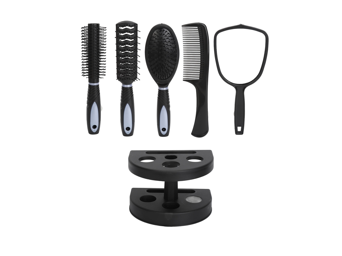Vlrla-5unidades Cabelo Pentes Conjunto Com Mirror Apoio Para All Cabelo Styles