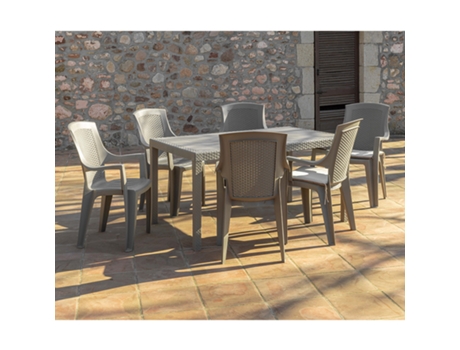 Conjunto De Jardín Florida 2 Taupe