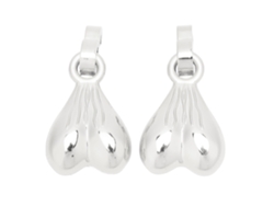 Mali 2pcs Decoração de Sapato Nuvem Bola Clips Abs Acessório Divertido Distintivo Presente de Natal Prata