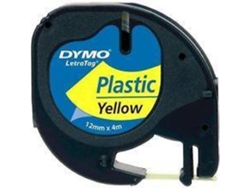 Cinta de Etiquetado DYMO 12 x 4 mm (Negro y Amarillo)