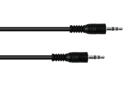 Cable Jack OMNITRONIC 3.5 Stereo 3m bk