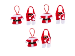 Porta cubiertos de Papá Noel, bolsa de mesa navideña RNEMITERY