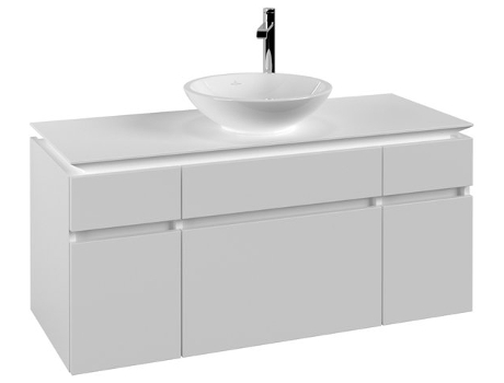 Módulo de lavabo Villeroy &amp Boch Legato B578 1200x550x500mm centrado en el lavabo