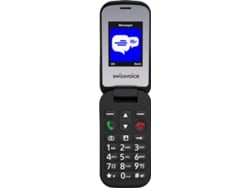 Teléfono móvil Senior SWISSVOICE S24 (2.4 - 2G - Negro)