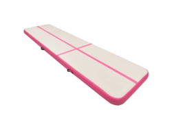 Esterilla Inflable De Gimnasia Con Bomba Pvc Rosa 600x100x20 Cm