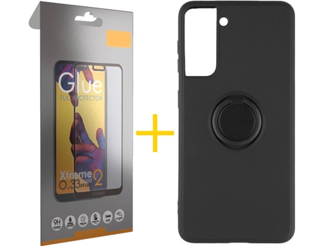 Carcasa + Protector de Pantalla para Samsung Galaxy S22 Plus 5G SKYHE Negro