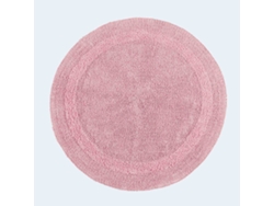Homescapes Luxury Reversible Round Bath Mat - Blush Pink