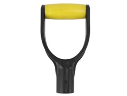 Mango En D De Silicona Para Pala, Diámetro Interior De 32 Mm, Repuesto, Antideslizante, Amarillo/negro.