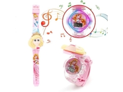 Relógio Eletrônico Infantil Frozen Com Luzes E Música, Estilo Flip, Princesa.