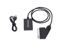 Convertidor De Interfaz Multimedia Hd A Scart, Adaptador De Vídeo Hd, Plug And Play.