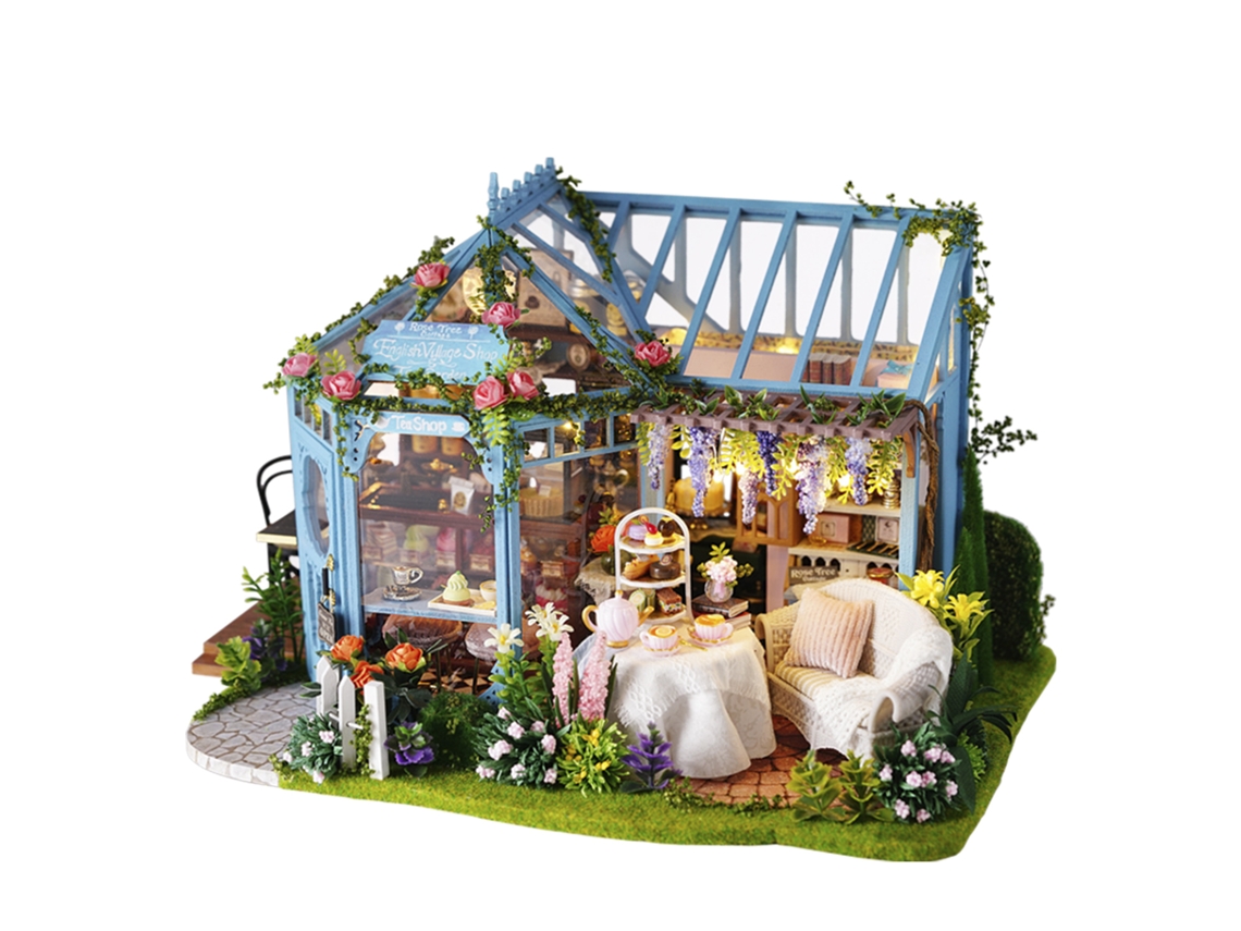 Modelo 3d Del Salón De Té Del Jardín De Rosas, 29x20x17,8 Cm