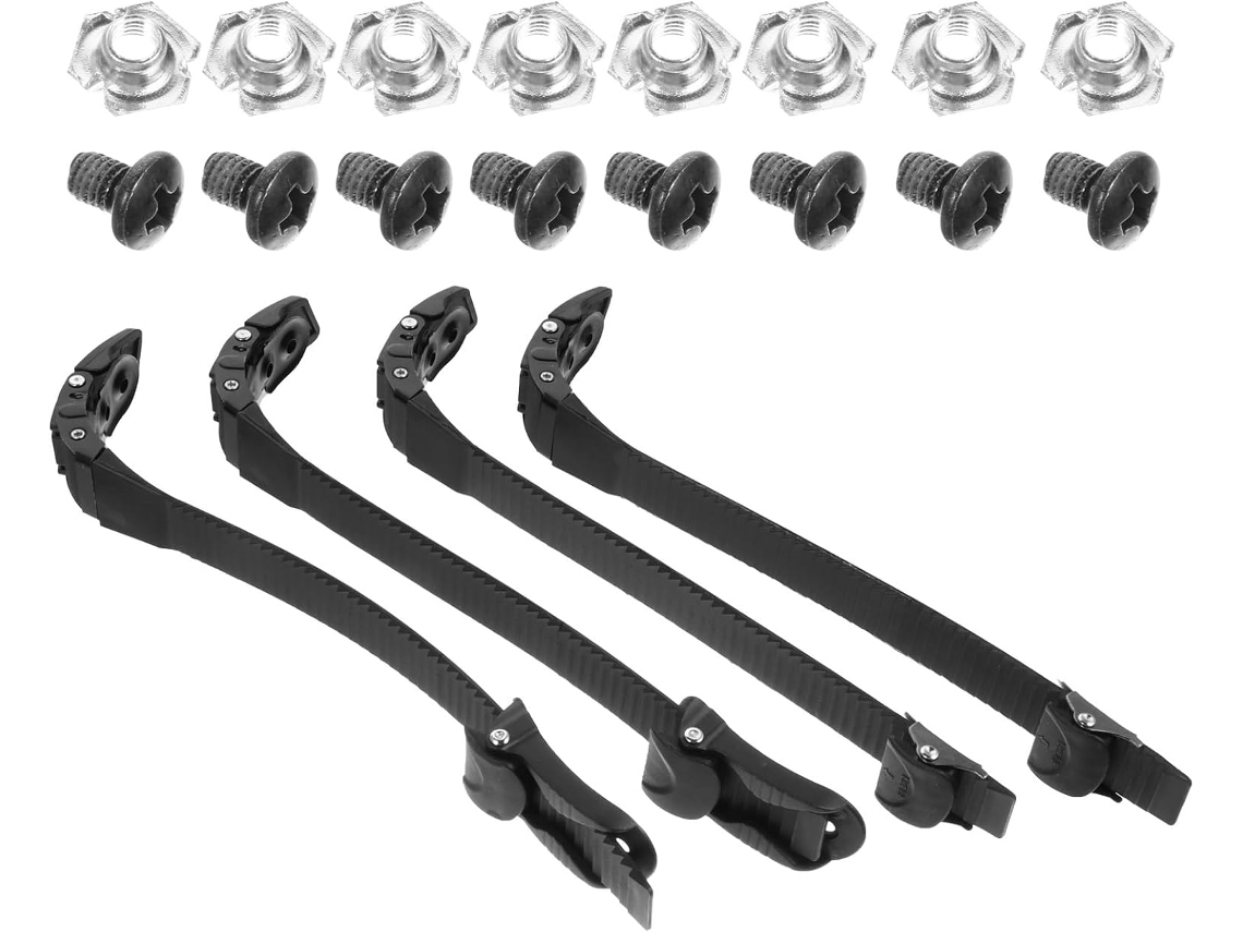 Juego De 4 Correas Para Zapatos Con Hebilla De Acero Inoxidable, Cierre Resistente.