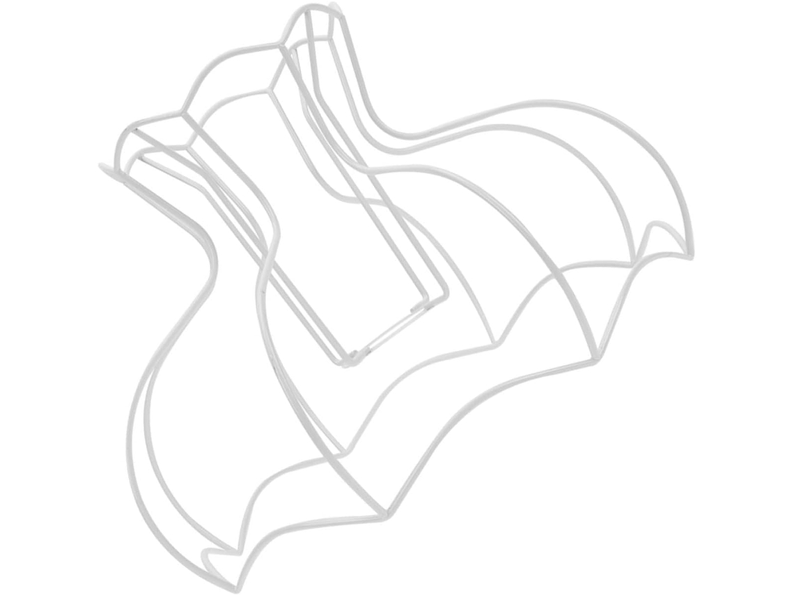 Estructura de jaula de hierro para lámpara de mesa (hazlo tú mismo).