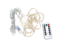 2026-luz De Cortina Con 300 Led Usb 3x3m Control Remoto Para Decoración De Hogar Fiesta Amarillo Cálido