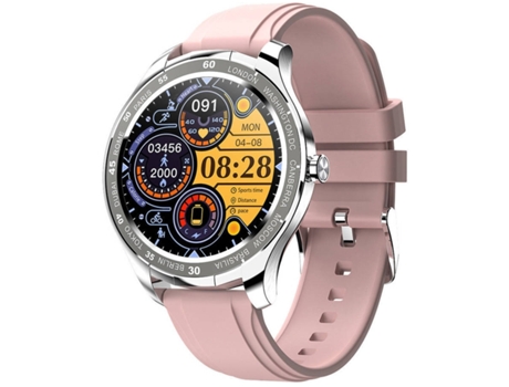 Smartwatch MDUG Monitor de Frequência Cardíaca Rosa