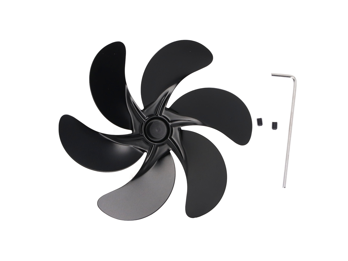 2026velora-lamina De Reemplazo Para Ventilador De Estufa Horno 6 Aspas Aluminio Resistente A Altas Temperaturas Negro