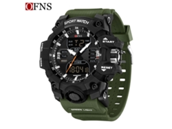 Reloj Electrónico De Moda (verde Militar para Hombre) Con Acabado Luminoso, Resistente Al Agua, A Prueba De Golpes Y Con Alarma.