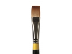 Pincel Sint. Rigido Plano Corto Acrilico Mango Largo S.41 (12'' 30,2 Mm)