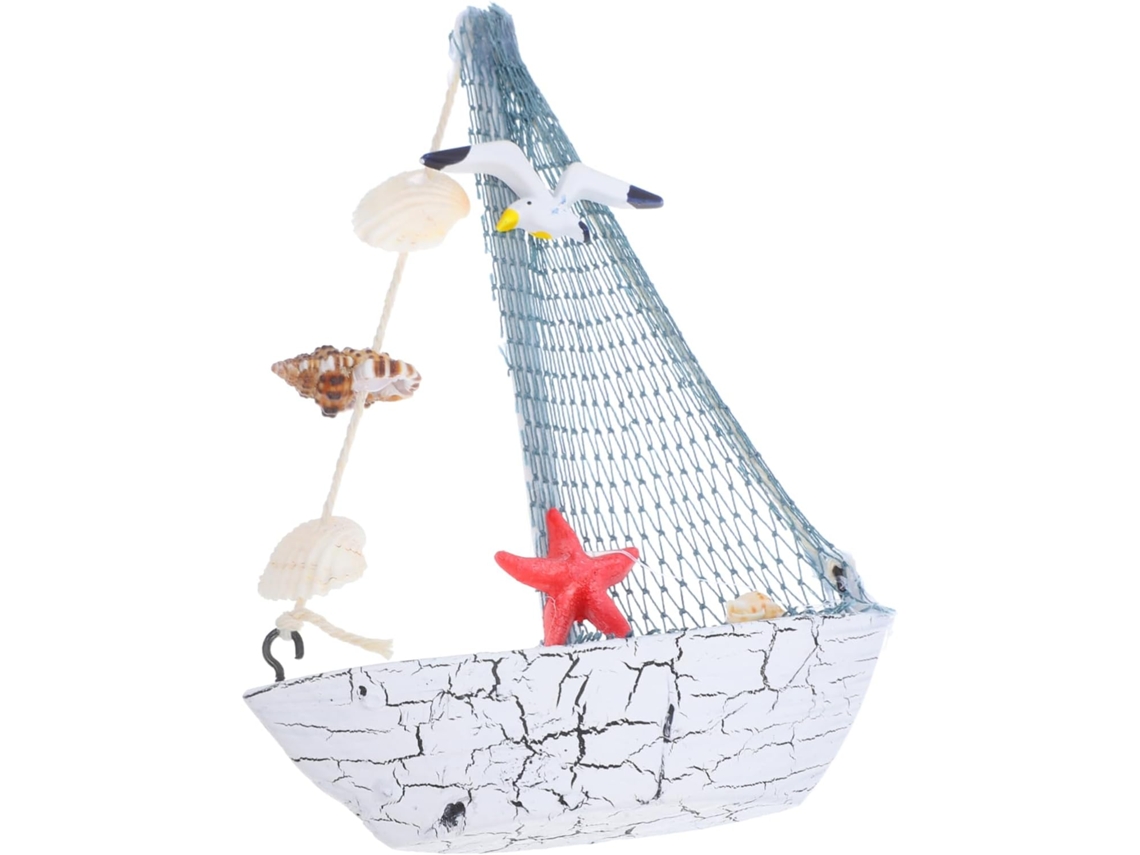 Miniatura De Velero Costero, Adorno Decorativo Náutico Para Mesa
