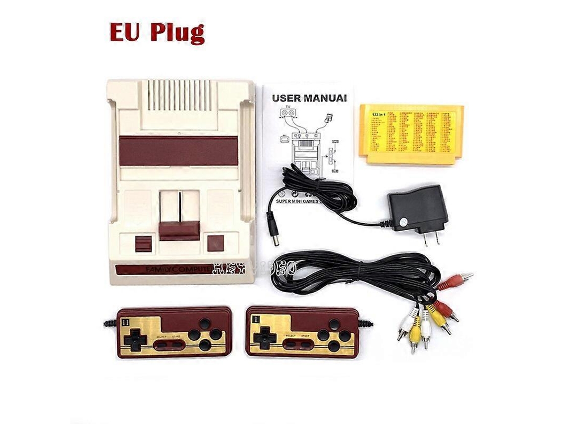 Consola De Juegos Fc Retro Con 632 Juegos Reproductor De Videojuegos Clásico Tv Familiar Consola De Juegos Salida Av Gamepad Con Cable Dual