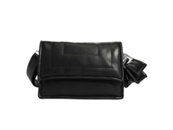 Bolso De Mano Plegable De Gran Capacidad Con Relleno De Plumas De Pu Suave, Bolso De Hombro Pequeño Negro