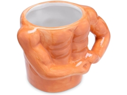 Taza de café de cerámica con diseño de culturista Navaris, ideal para bebidas frías o calientes, café, té o chocolate caliente.