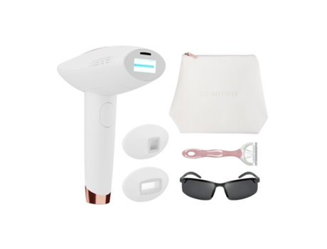B-Shine – Depiladora Luz Pulsada – Depilador laser con sistema de enfriado – Revitalización de la piel – Reducción de acné – BEAUTIFLY
