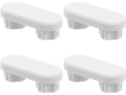 Kit De Acessórios Para Banheiro Com 4 Peças: Assento E Tampa De Vaso Sanitário, Plástico Branco, Design Versátil E