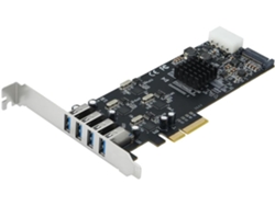 Tarjeta De Expansión Pcie Con 4 Puertos Usb 3.0, 20 Gbps Pci-e A 3 Canales Usb. Adaptador Riser Card Express.