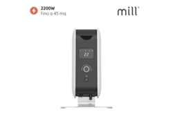 Mill CO2200LEDMAX Convector eléctrico portátil con termostato LED 2200W, Blanco