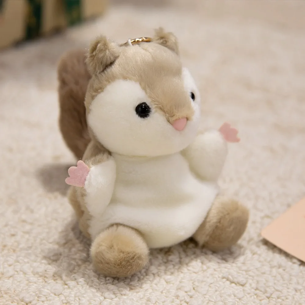 (ardilla) Mini Llavero De Peluche De La Serie De Mascotas Adorables, 13 Cm