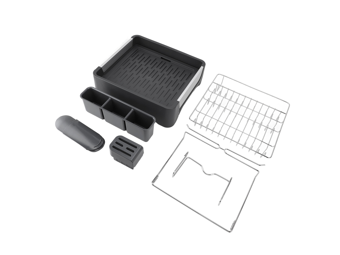 Escurreplatos profesional de acero inoxidable de gran capacidad para cocina