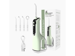 Irrigador Oral Portátil 360 Bico Giratório Multi-Ângulo Limpeza dos Dentes-Verde GERTIZ