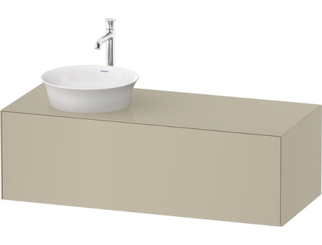 DURAVIT Tulip blanco, mueble de pared, ancho 1300 x fondo 550mm, con 1x extraíble, con tecnología tip-on, WT4977L