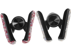 De Teléfono Para Coche De 2 Piezas Con Clip Para Rejilla De Ventilación, Compatible Con Varios Dispositivos, Con