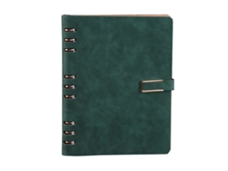 Cuaderno A5 personalizado para oficina, cuaderno de hojas sueltas para estudiantes, cuaderno con tapa de cuero y anilla Kofihety
