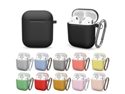 Estuche para Apple Airpods 1/2 Generación Auriculares Inalámbricos Bluetooth Cubierta Protectora para Airpods 2 1 Accesorios con Llavero Vayotoy