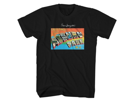 Camiseta ROCKINSTONE Bruce Springsteen Saludos desde Asbury Park Postal Camiseta ROCKINSTONE Bruce Springsteen (XL)