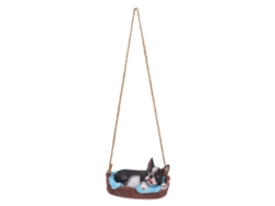 Figura De Perro De Resina Para Decoración De Jardín, Regalo Para Exteriores, Bulldog Negro