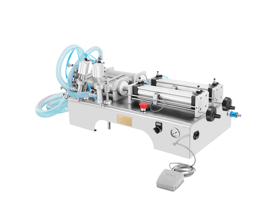 Máquina llenadora neumática de líquidos Vevor 100 de 1000 ml con 2 boquillas